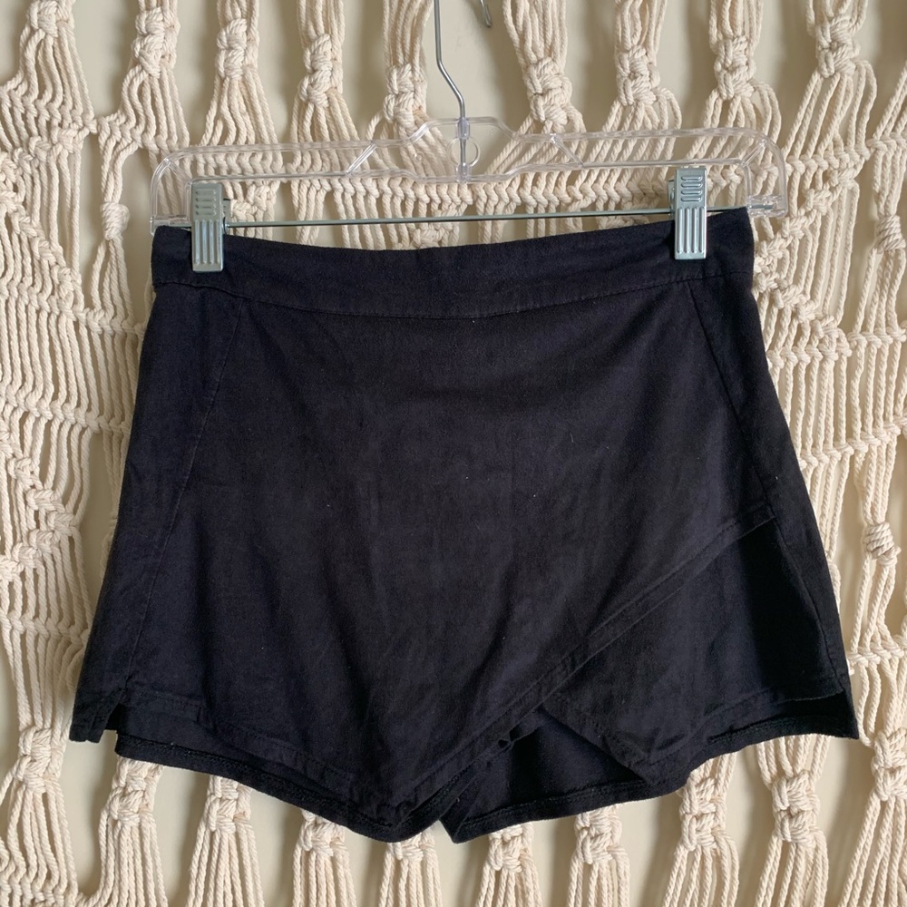 Suede envelope skort
